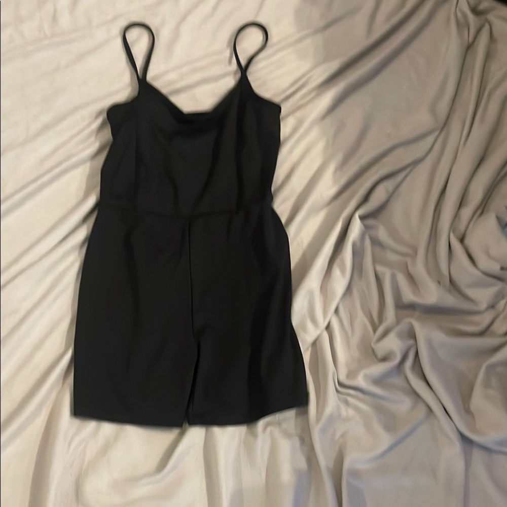 Black Spaghetti Strap romper